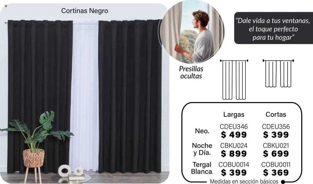 Nuevas ofertas de Colchas Concord válidas en toda la República Mexicana desde el 01.08.2025. ¡Encuentra las mejores ofertas en Colchas Concord - Catálogo! | Página: 336 | Productos: Cortinas