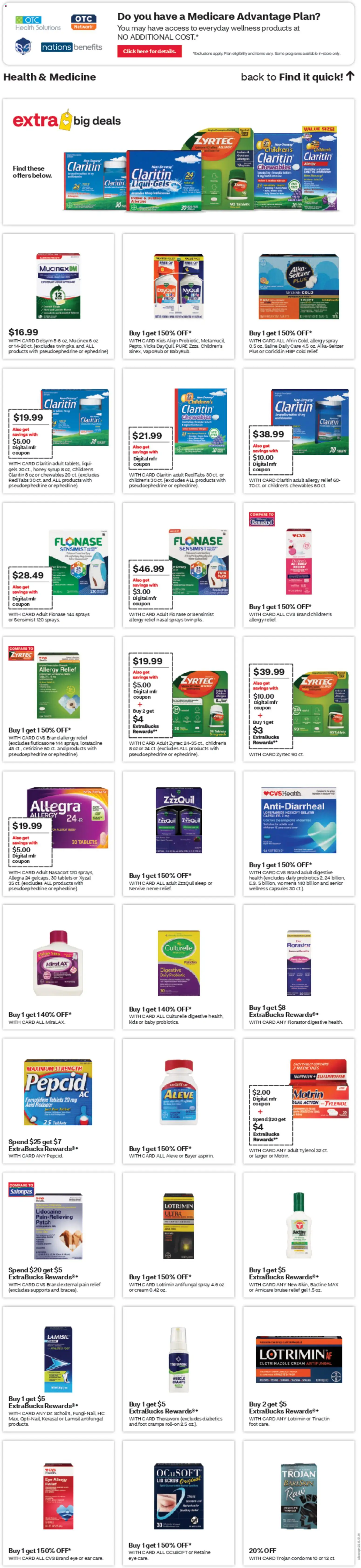 CVS Pharmacy Weekly Ad - PA - valid from 15.03.2026 | Page: 7 | Products: Probiotics, Cream, Tablet