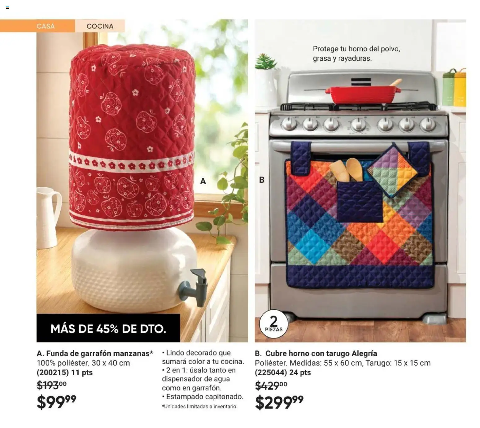 Nuevas ofertas de AVON válidas en toda la República Mexicana desde el 08.05.2026. ¡Encuentra las mejores ofertas en AVON Casa & Estilo 8 2026! | Página: 70 | Productos: Horno, Agua, Funda, Cocina