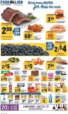 Preview of Food Lion weekly ads valid from 23.07.2025