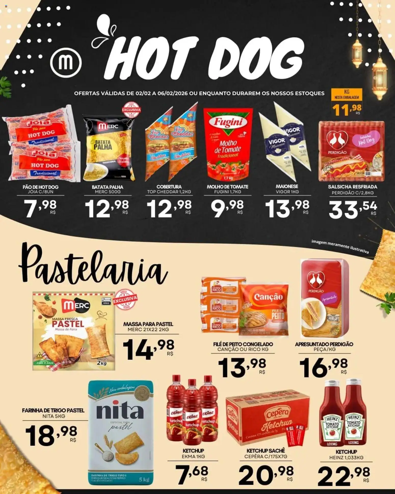 Mercadão Atacadista Folheto - válido de 02.02.2026 | Página: 2 | Produtos: Molho de tomate, Salsicha, Ketchup, Maionese