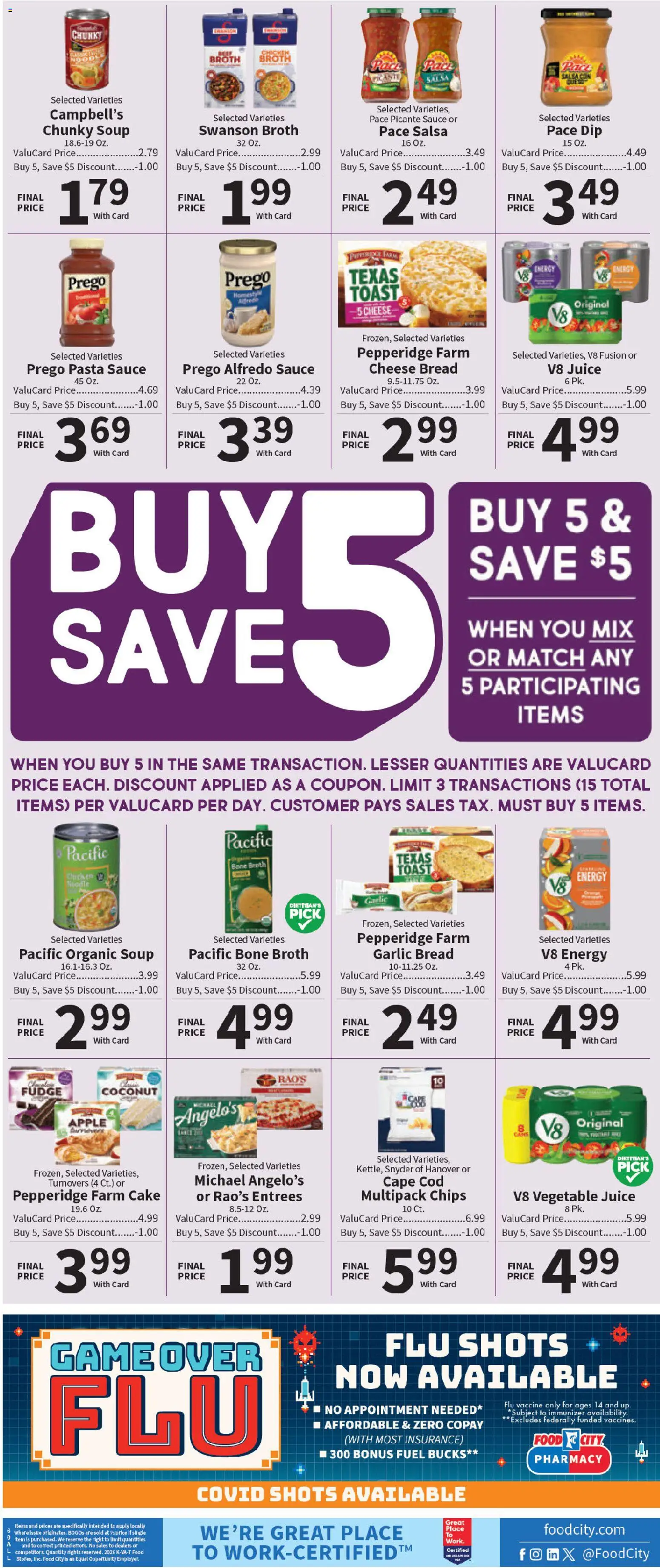 Food City Weekly Ad - valid from 28.01.2026 | Page: 8 | Products: Fusion, Cheese, Bread, Juice