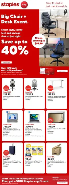 Preview of Staples weekly flyer / circulaire from shop Staples valid from 31.10.2025