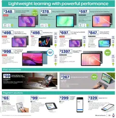 Preview of Officeworks Catalogue  - valid from 17.02.2026 | Page: 19 | Products: Phone, Keyboard, Camera, Portable