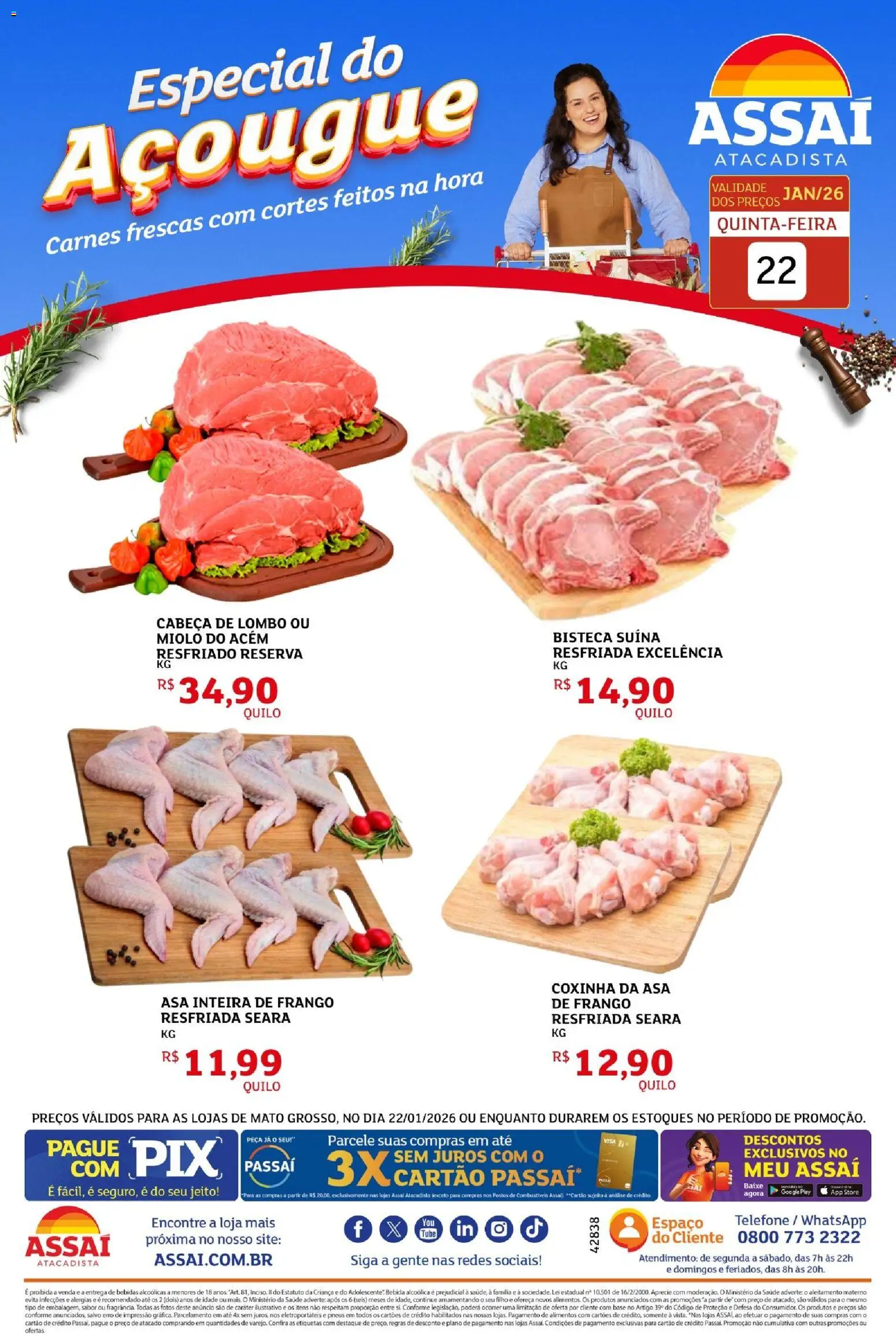 Assaí Atacadista Folheto - válido de 22.01.2026 | Página: 1