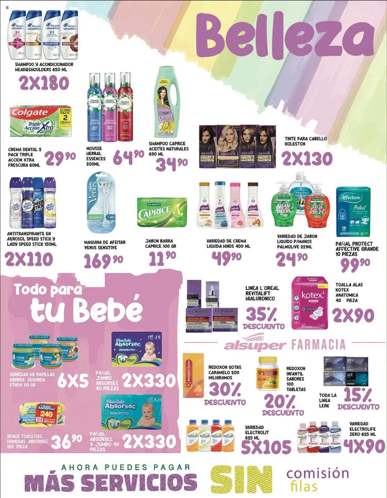 Nuevas ofertas de Alsuper válidas en toda la República Mexicana desde el 08.08.2025. ¡Encuentra las mejores ofertas en Alsuper - Folleto! | Página: 4 | Productos: Toallitas húmedas, Toallas, Acondicionador, Jabón