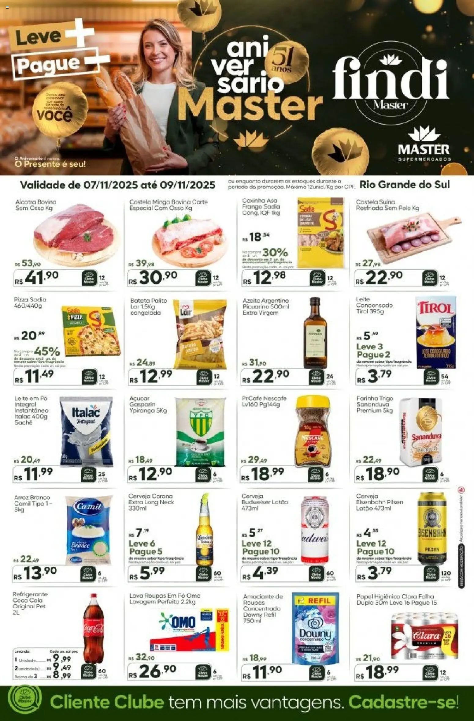 Master Folheto - válido de 07.11.2025 | Página: 1 | Produtos: Cerveja, Açúcar, Refrigerante, Azeite