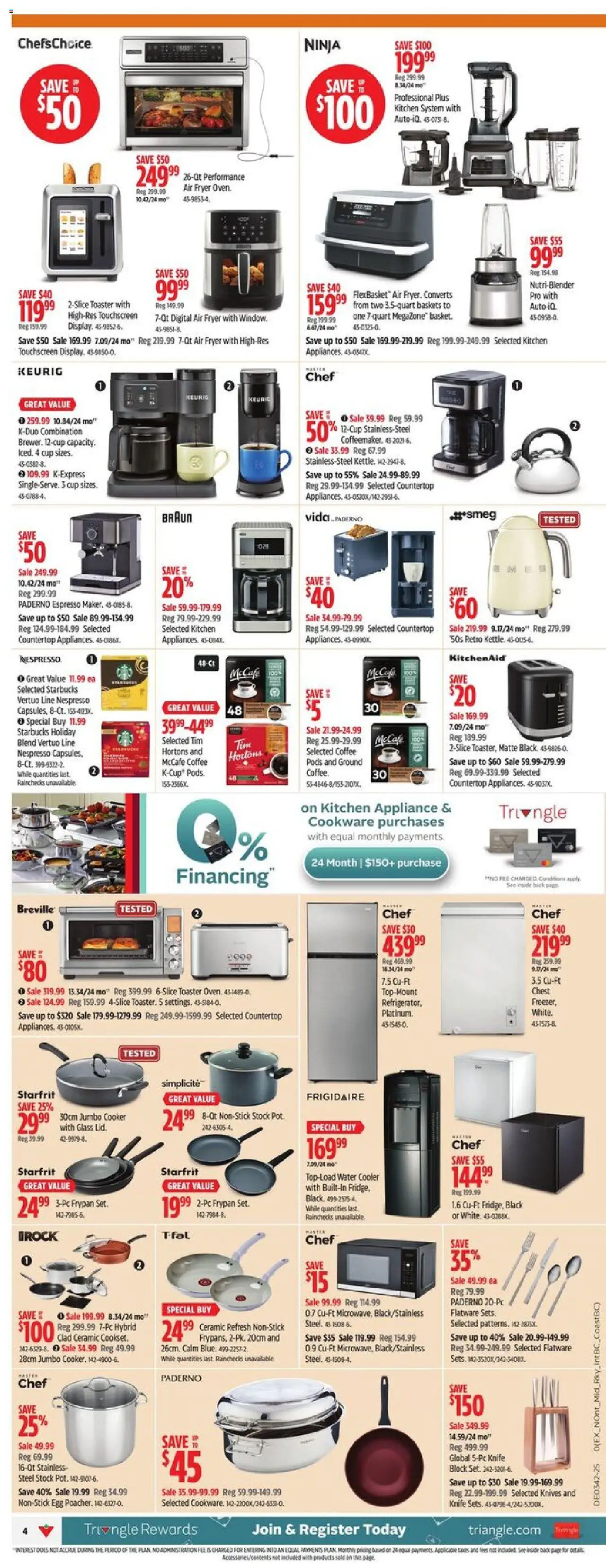 Canadian Tire flyer valid from 10.10.2025 | Page: 5 | Products: Toaster, Fryer, Cooker, Coffee
