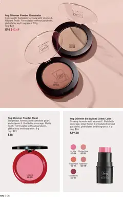 Preview of fmg Glimmer Powder Illuminator, Lightweight buildable formula with vitamin E. Radiant finish. Formulated without parabens, phthalates and fragrance. 10 g from shop Avon valid from 12.03.2026 | Page: 100