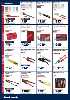 Preview of Black Woods Catalogue  - valid from 09.02.2026 | Page: 4 | Products: Cutter, Multipurpose, Tools