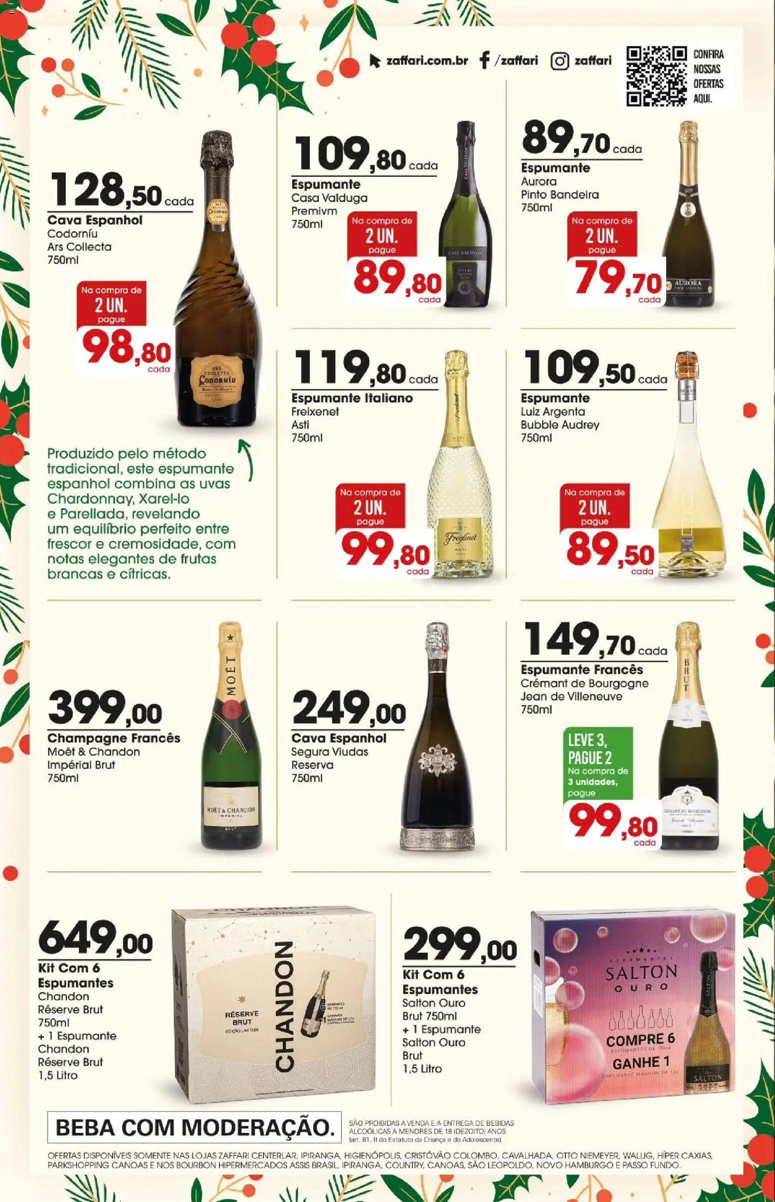Zaffari Folheto - válido de 25.11.2025 | Página: 8 | Produtos: Champagne, Espumante, Bourbon, Uvas