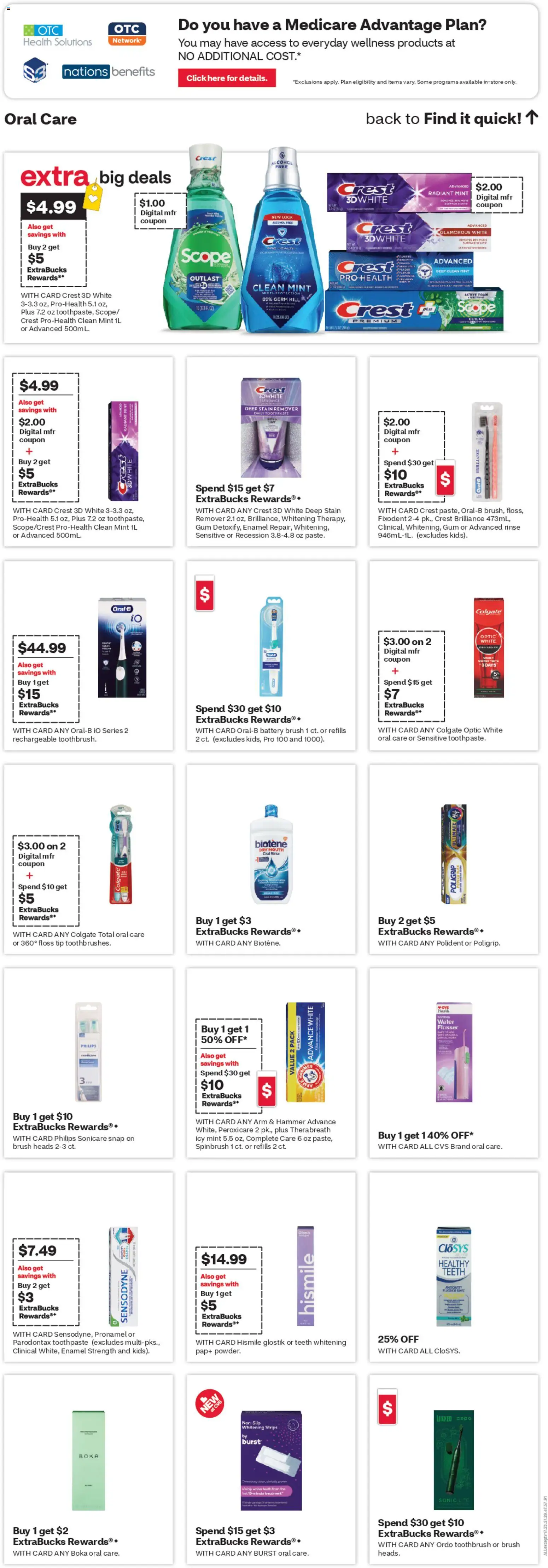 CVS Pharmacy Weekly Ad - NJ - valid from 23.11.2025 | Page: 14 | Products: Hammer, Toothpaste, Stain remover, Water