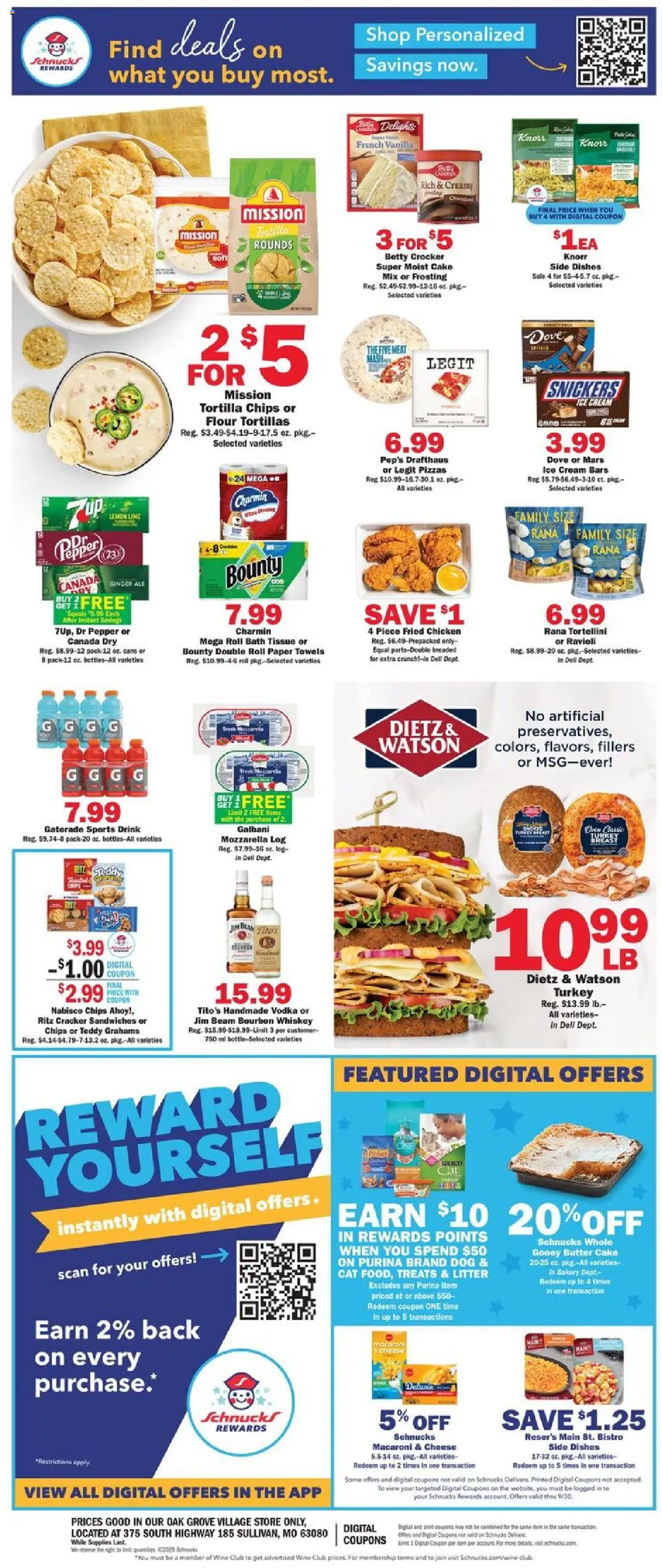 Schnucks Weekly Print Ad - MO - valid from 24.09.2025 | Page: 4 | Products: Bath, Butter, Pepper, Lime