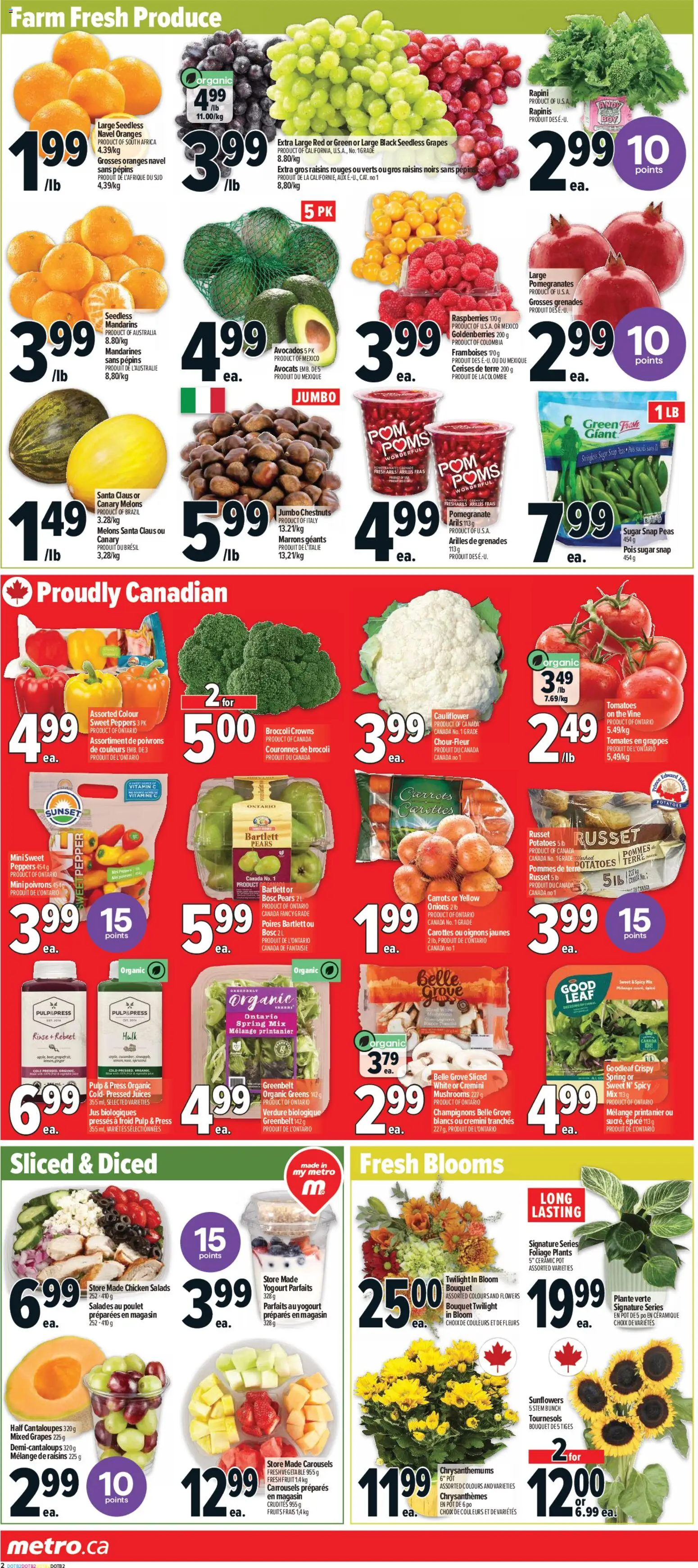 Metro flyer valid from 23.10.2025 | Page: 7 | Products: Potatoes, Chicken, Oranges, Tomatoes