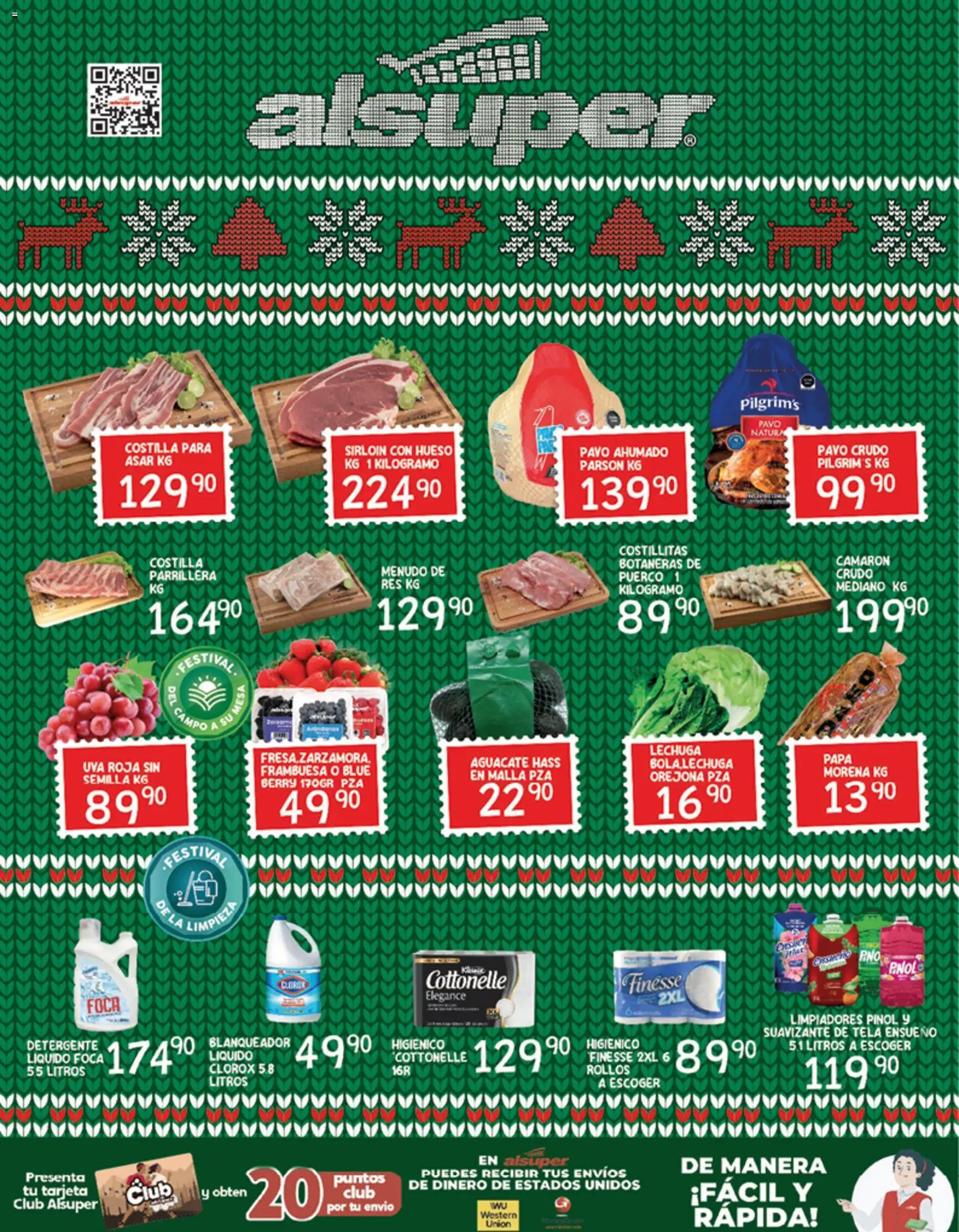 Nuevas ofertas de Alsuper válidas en toda la República Mexicana desde el 26.12.2025. ¡Encuentra las mejores ofertas en Alsuper folleto! | Página: 8 | Productos: Papa, Lechuga, Aguacate, Suavizante