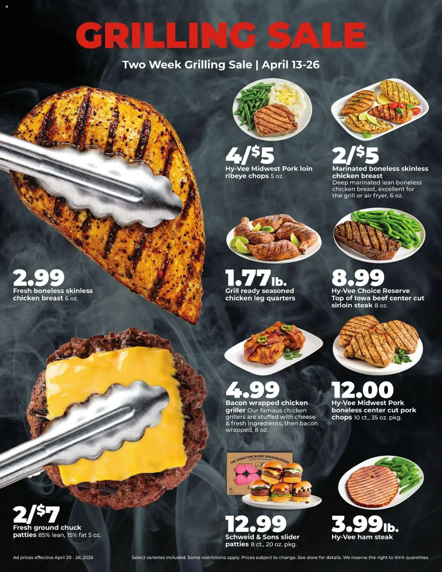 HyVee Weekly Ad - valid from 20.04.2026 | Page: 14 | Products: Ham, Pork, Beef, Grill