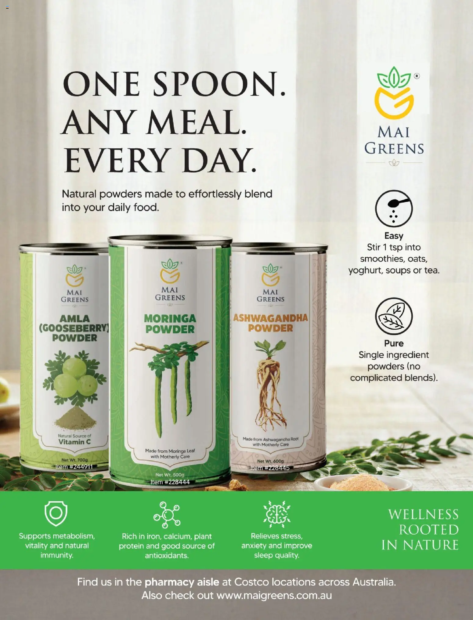 Costco catalogue - valid from 01.05.2026 | Page: 35 | Products: Powder, Plant, Greens, Vitamin