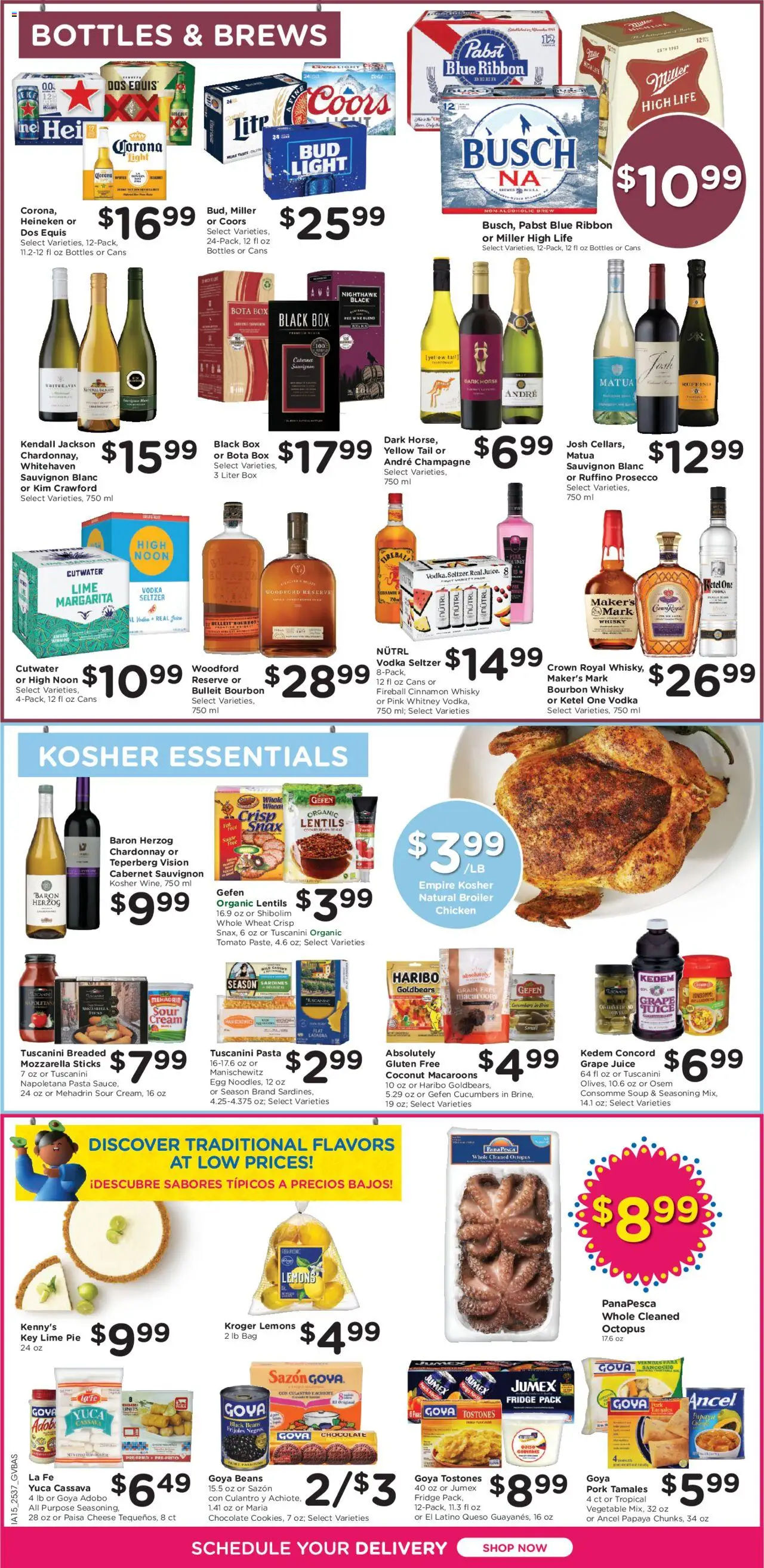 Kroger Ad - valid from 15.10.2025 | Page: 10 | Products: Box, Pork, Peach, Bag