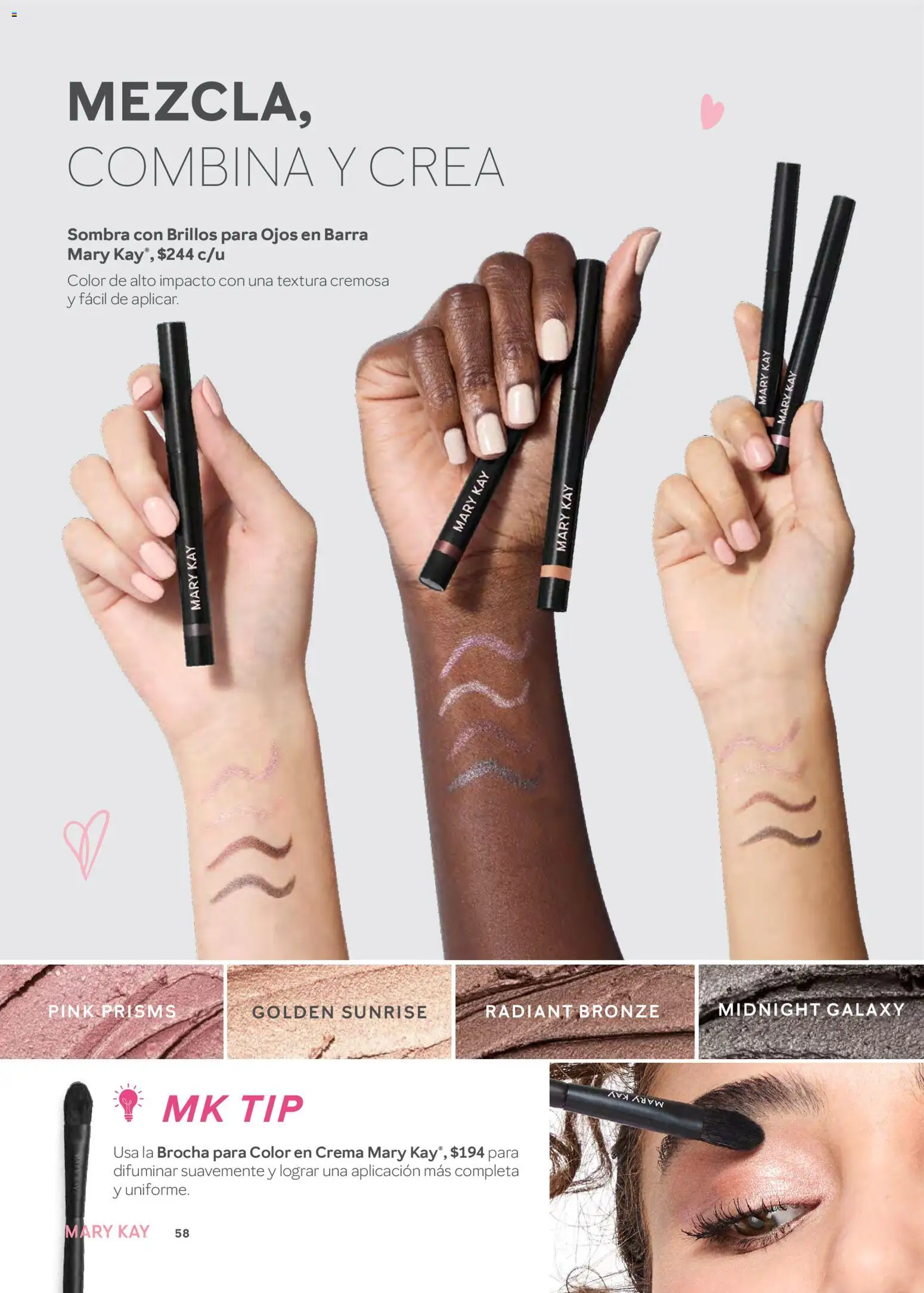 Nuevas ofertas de Mary Kay válidas en toda la República Mexicana desde el 01.01.2026. ¡Encuentra las mejores ofertas en Mary Kay catálogo! | Página: 58 | Productos: Crema, Sombra, Barra