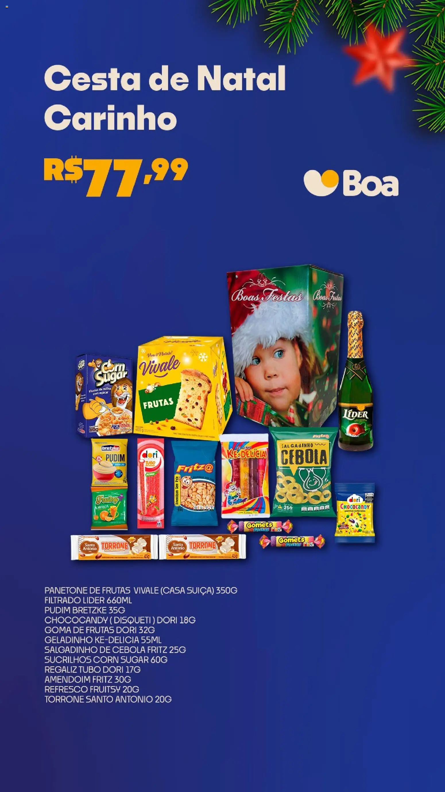 Boa Supermercados Folheto - válido de 09.12.2025 | Página: 2 | Produtos: Amendoim, Cebola, Refresco, Panetone