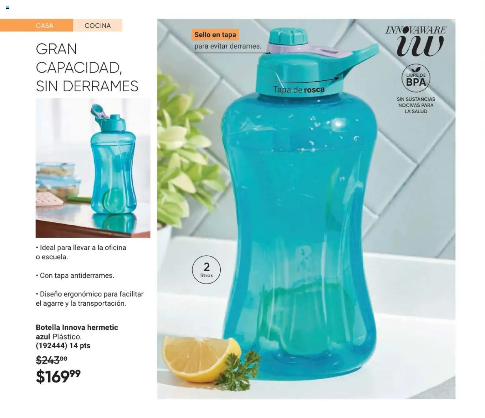 Nuevas ofertas de AVON válidas en toda la República Mexicana desde el 30.01.2026. ¡Encuentra las mejores ofertas en AVON Casa & Estilo 3 2026! | Página: 34 | Productos: Cocina, Botella