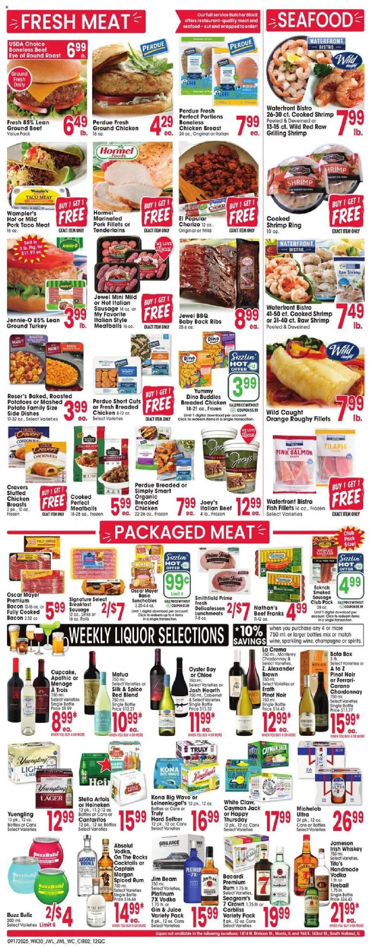 Jewel Osco Weekly Ad - IL - valid from 17.09.2025 | Page: 2 | Products: Ring, Beef, Gin, Beet