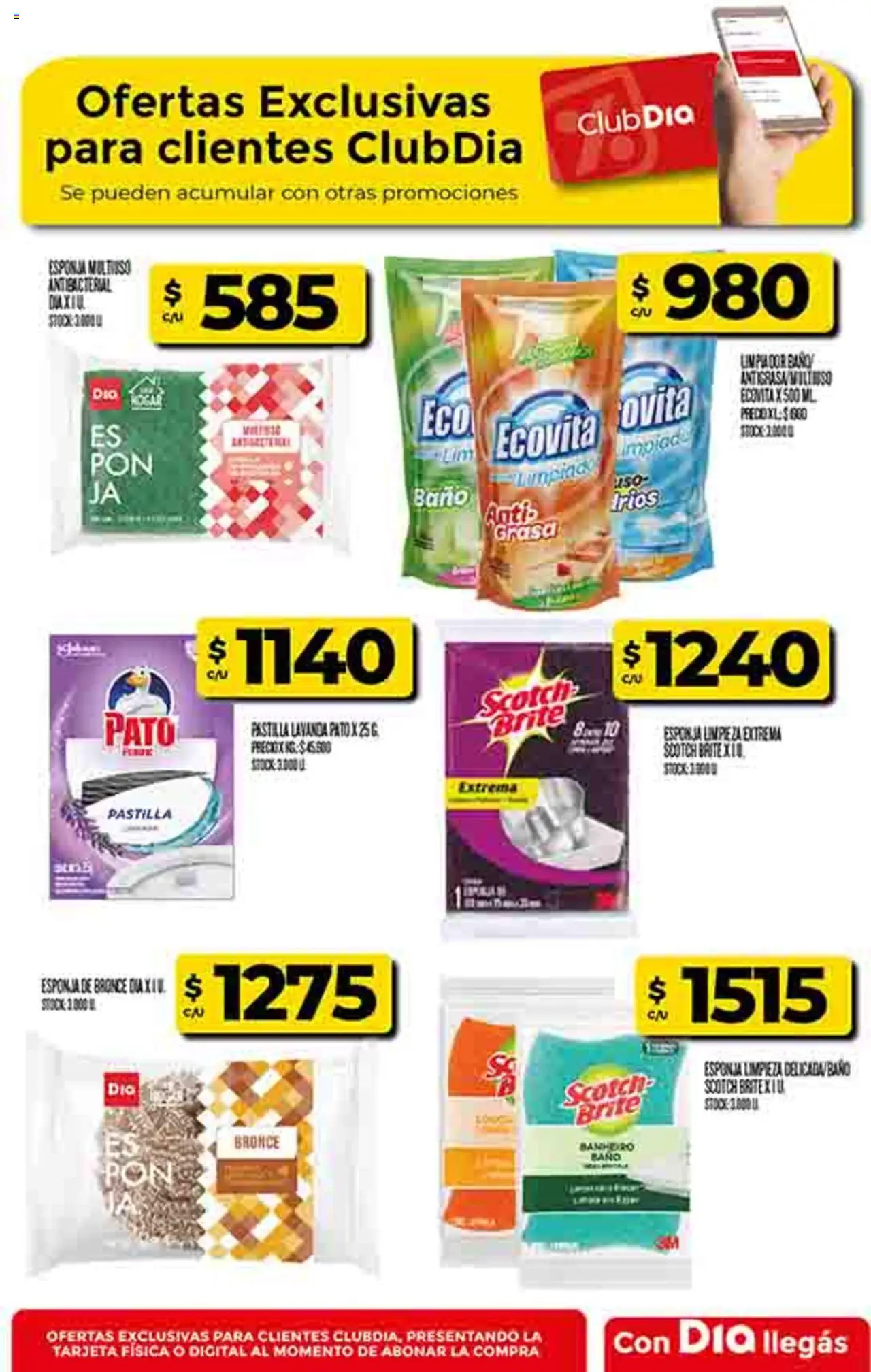 Supermercado DIA Ofertas │ válido desde el 10.09.2025 | Página: 80 | Productos: Baño, Esponja, Limpiador
