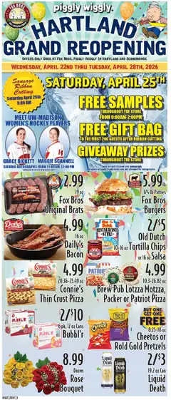 Preview of Piggly Wiggly weekly ads valid from 22.04.2026