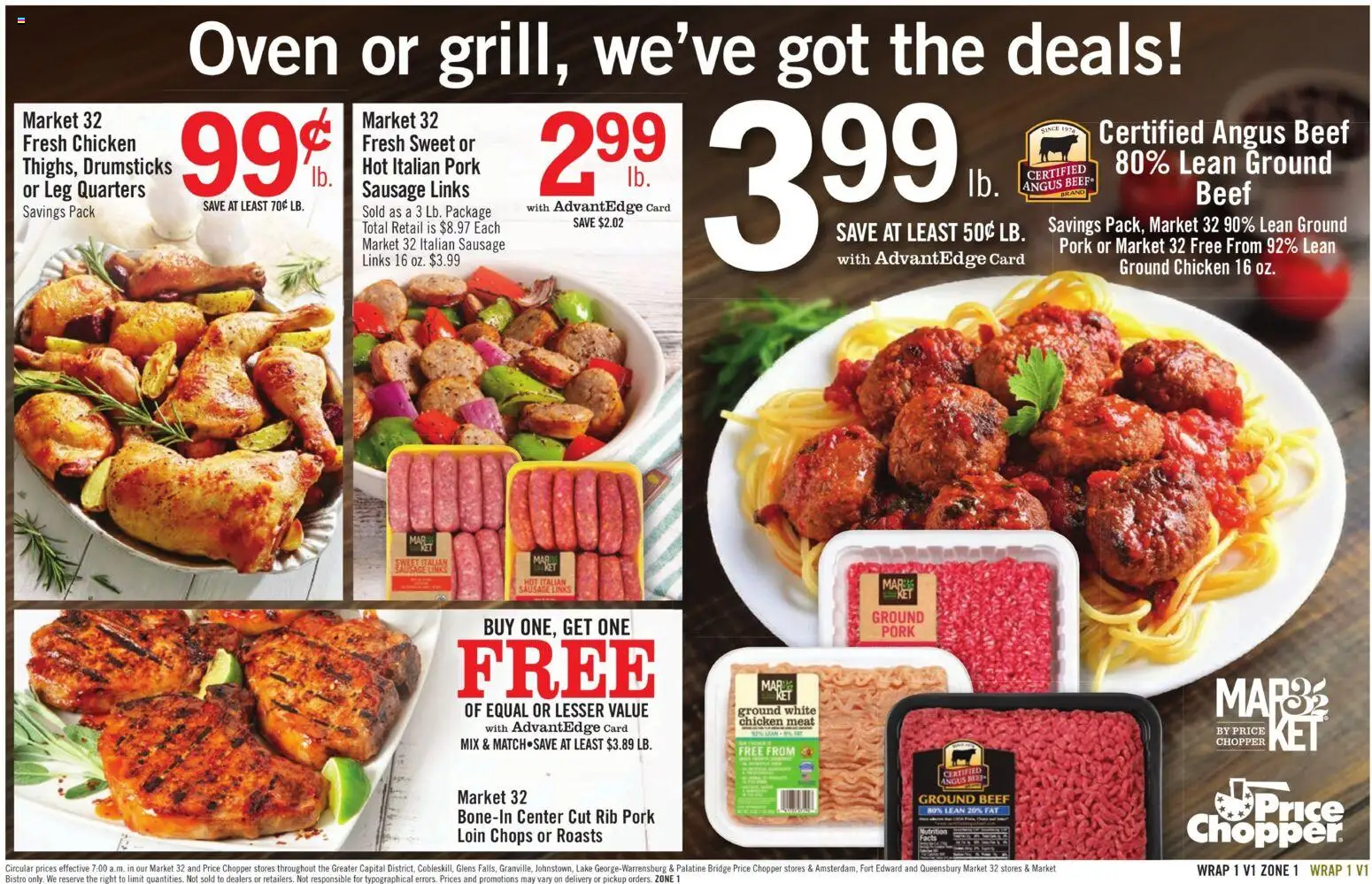 Price Chopper - Weekly Flyer - valid from 22.03.2026 | Page: 13 | Products: Chicken meat, Pork, Sausage, Oven