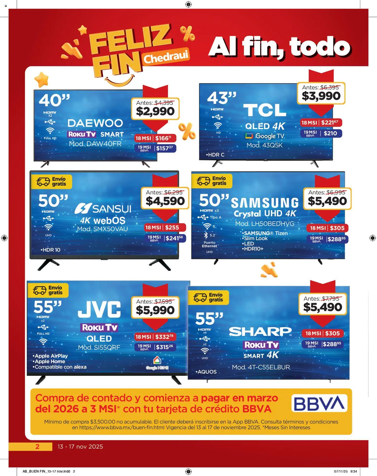 Nuevas ofertas de Chedraui válidas en toda la República Mexicana desde el 13.11.2025. ¡Encuentra las mejores ofertas en Chedraui Buen Fin! | Página: 2