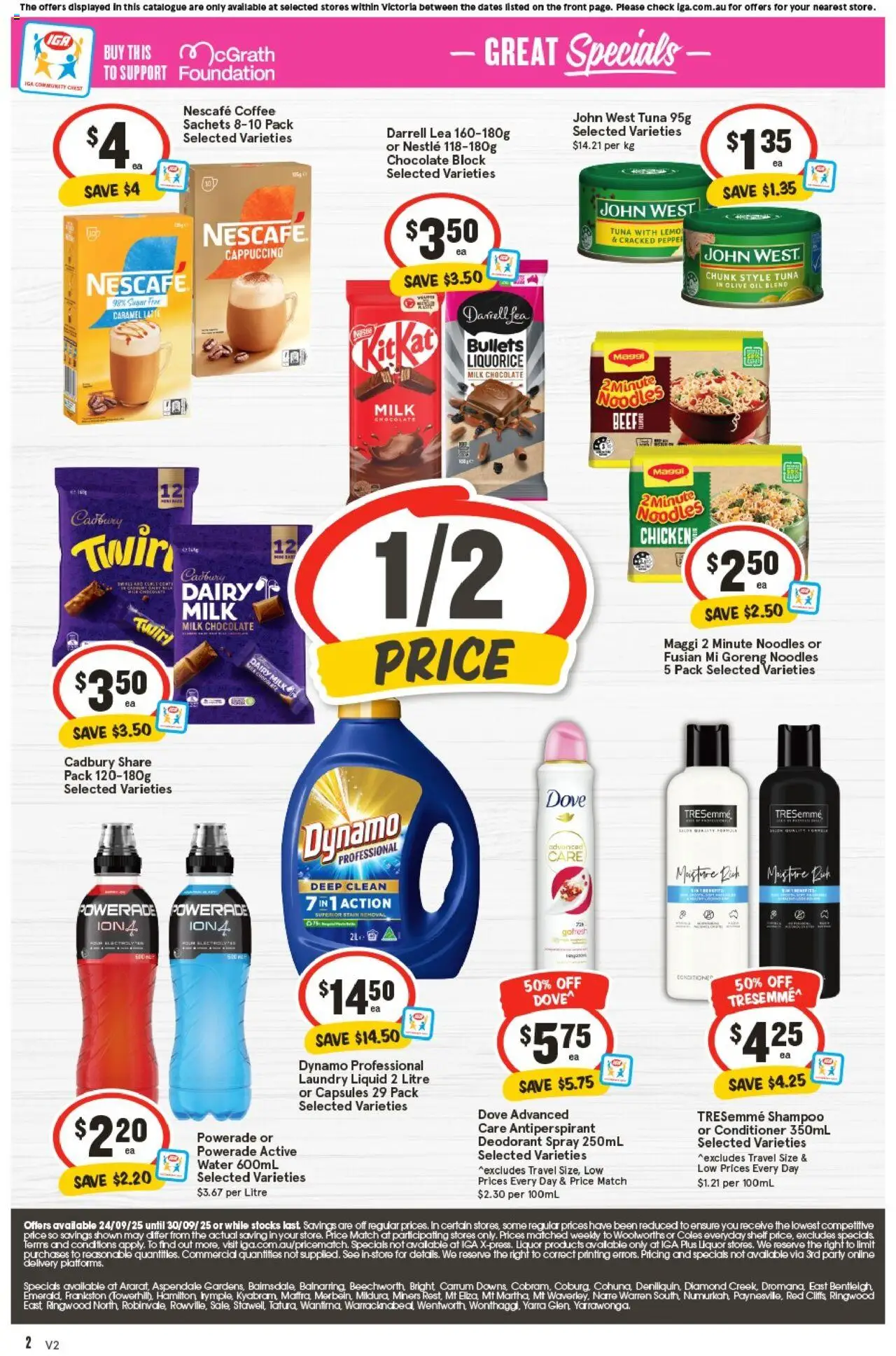 IGA catalogue - valid from 24.09.2025 | Page: 35 | Products: Shelf, Noodles, Nescafe, Foundation