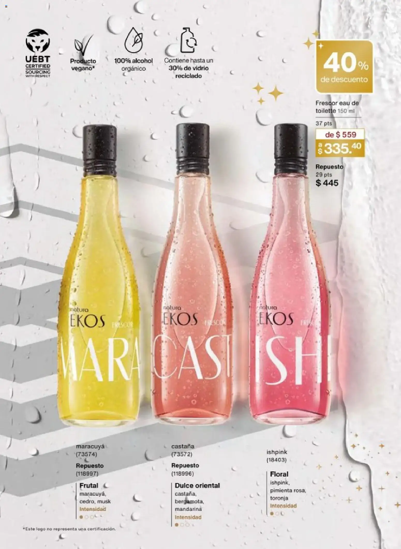 Nuevas ofertas de Natura válidas en toda la República Mexicana desde el 01.12.2025. ¡Encuentra las mejores ofertas en Natura campaña 18 2025! | Página: 44 | Productos: Pimienta, Toronja, Eau de toilette