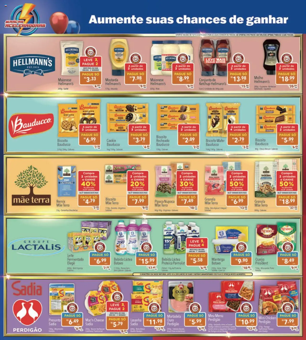 Supermercados Condor Folheto - válido de 15.10.2025 | Página: 4 | Produtos: Manteiga, Lasanha, Maionese, Pipoca