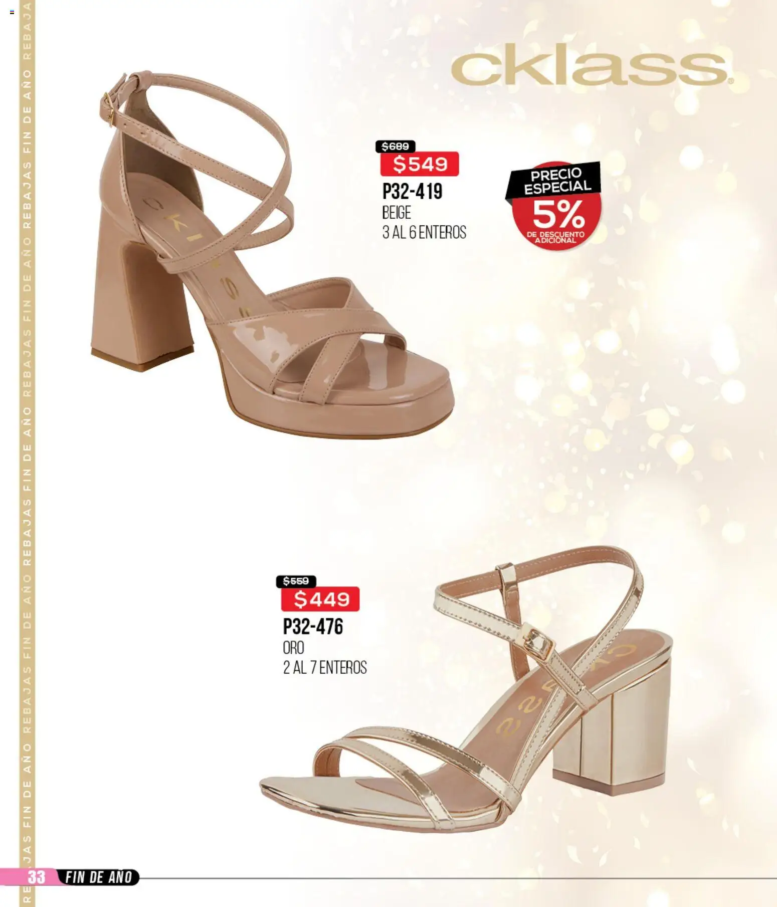 Nuevas ofertas de Cklass válidas en toda la República Mexicana desde el 15.12.2025. ¡Encuentra las mejores ofertas en Cklass catálogo Rebajas fin de año calzado! | Página: 34