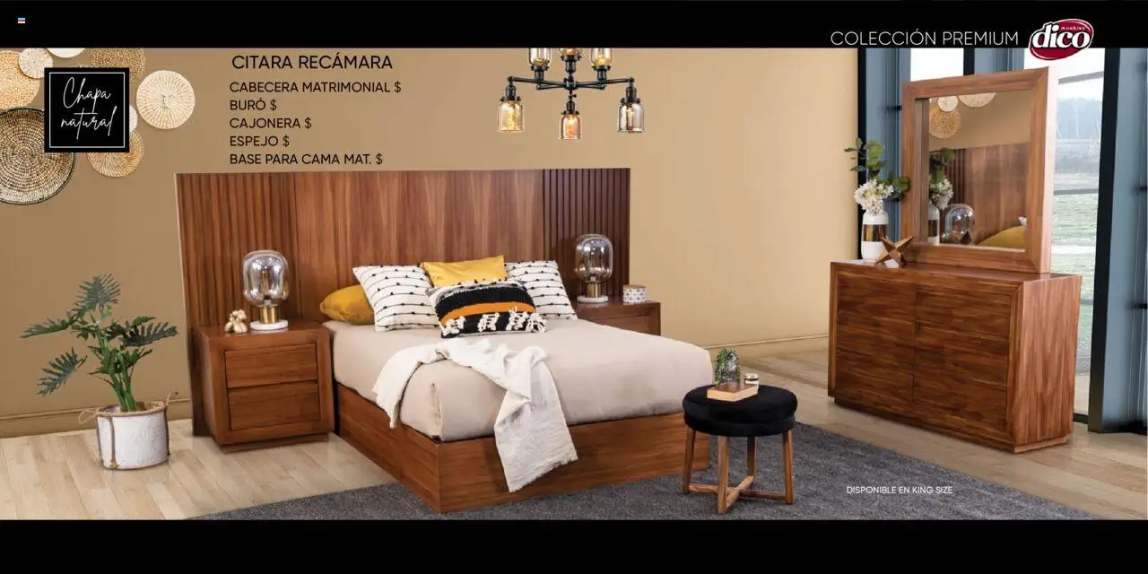 Nuevas ofertas de Muebles Dico válidas en toda la República Mexicana desde el 25.10.2024. ¡Encuentra las mejores ofertas en Muebles Dico catálogo Colleción Premium ! | Página: 41 | Productos: Chapa, Cama, Cajonera, Buró
