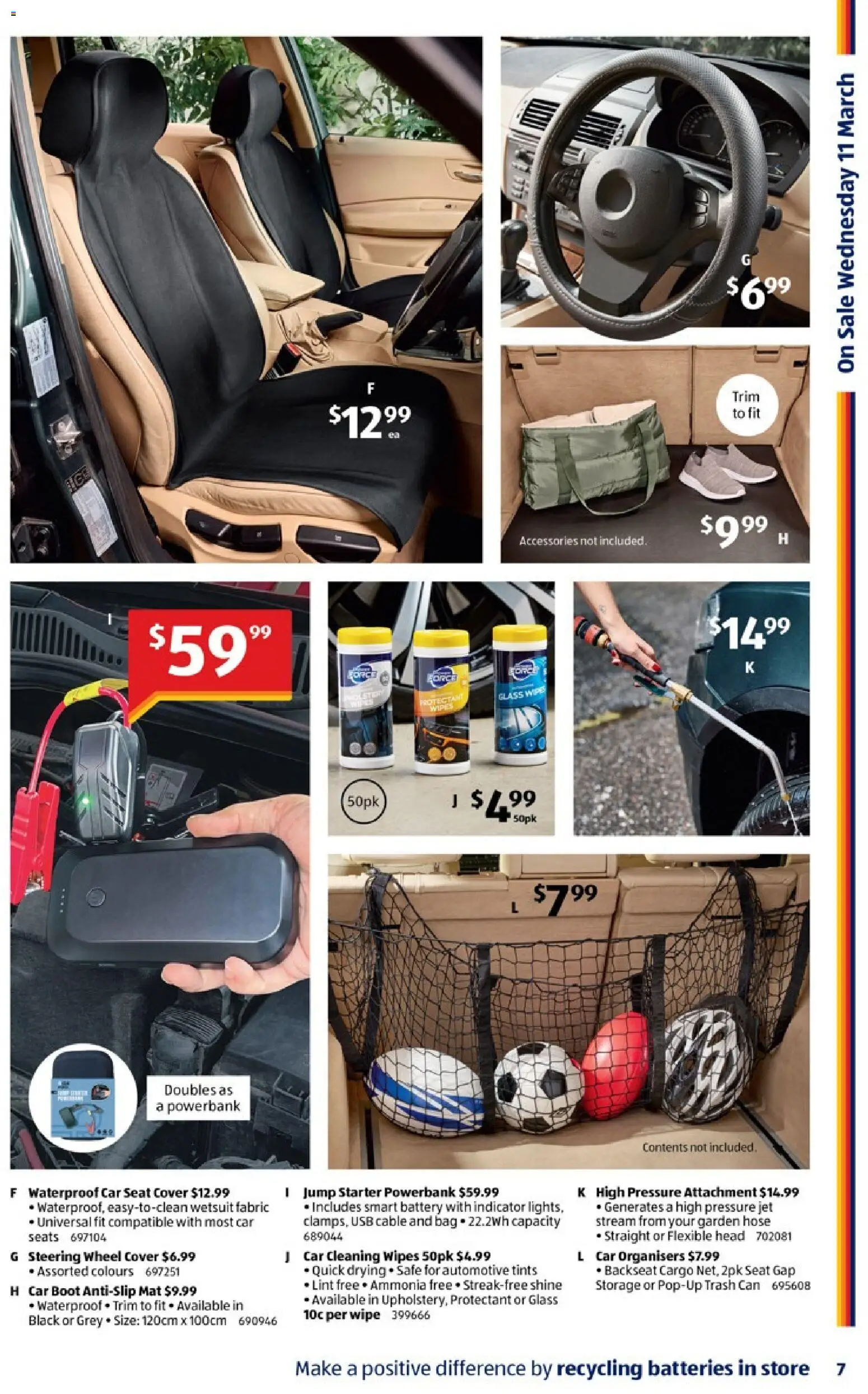 Aldi catalogue - valid from 11.03.2026 | Page: 7 | Products: Garden hose, Trash can, Cable, Usb