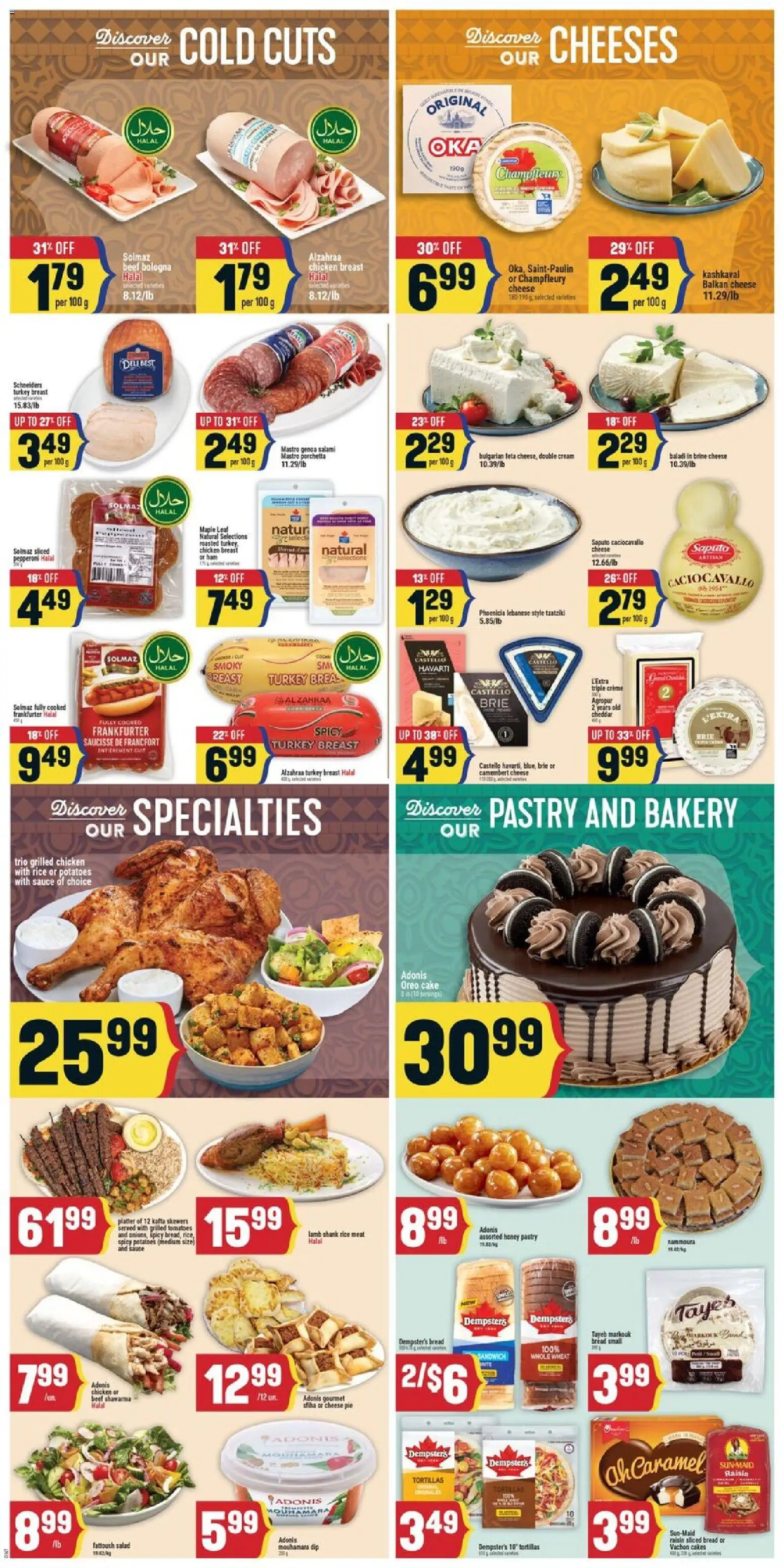 Adonis flyer valid from 22.01.2026 | Page: 5 | Products: Cream, Turkey, Bread, Ham