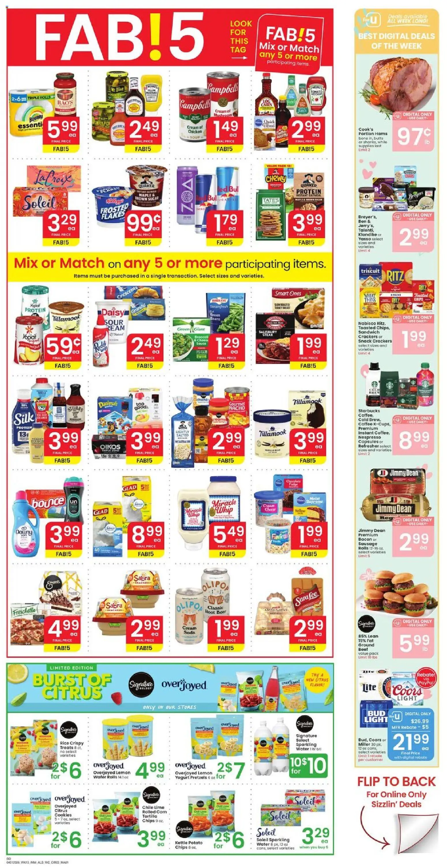 Albertsons Weekly Ad - valid from 01.04.2026 | Page: 2 | Products: Broccoli, Coffee, Rice, Beef