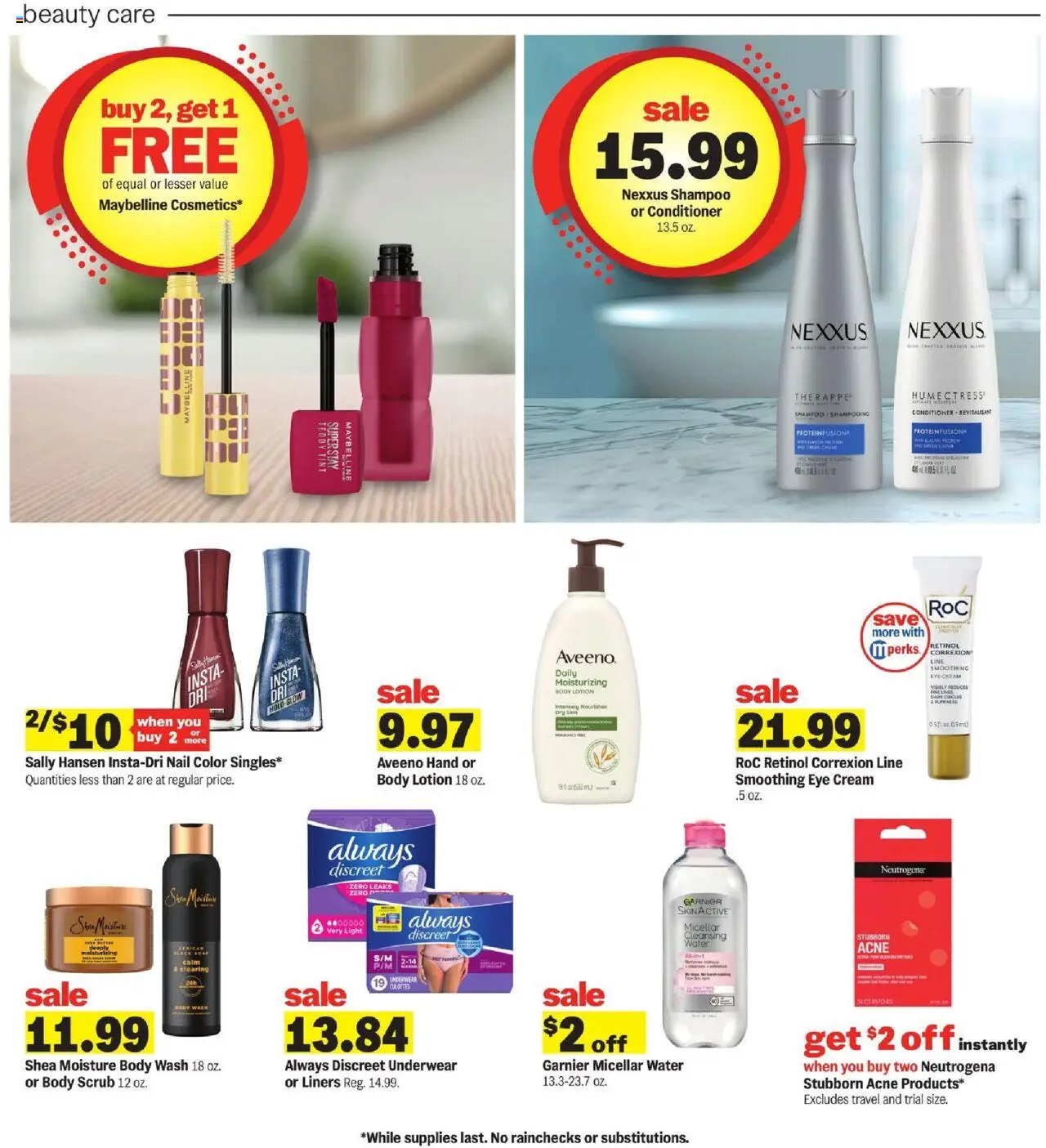 Meijer Weekly Ad - valid from 08.10.2025 | Page: 25 | Products: Shampoo, Eye Cream, Body Wash, Water