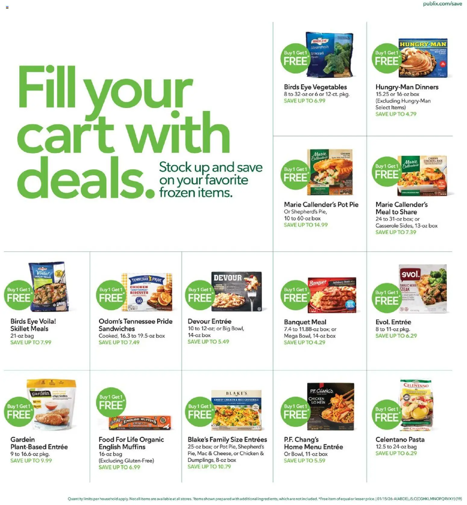 Publix Weekly Ad - valid from 14.01.2026 | Page: 19 | Products: Broccoli, Box, Skillet, Bag
