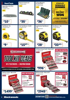 Preview of Black Woods Catalogue  - valid from 09.02.2026 | Page: 6 | Products: Socket, Drawer, Bag, Tools