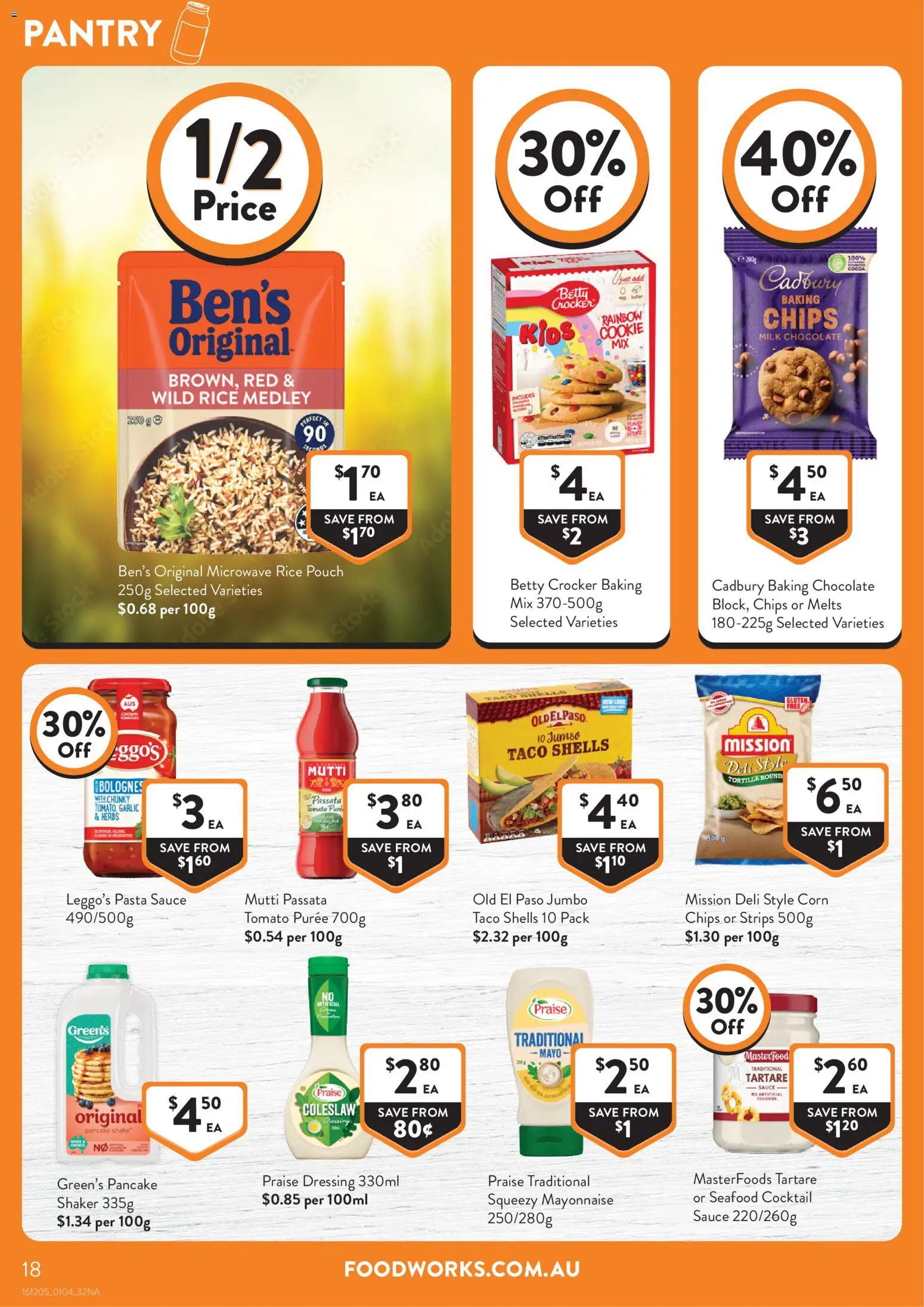 Foodworks catalogue - valid from 01.04.2026 | Page: 18 | Products: Milk, Chips, Sauce, Garlic