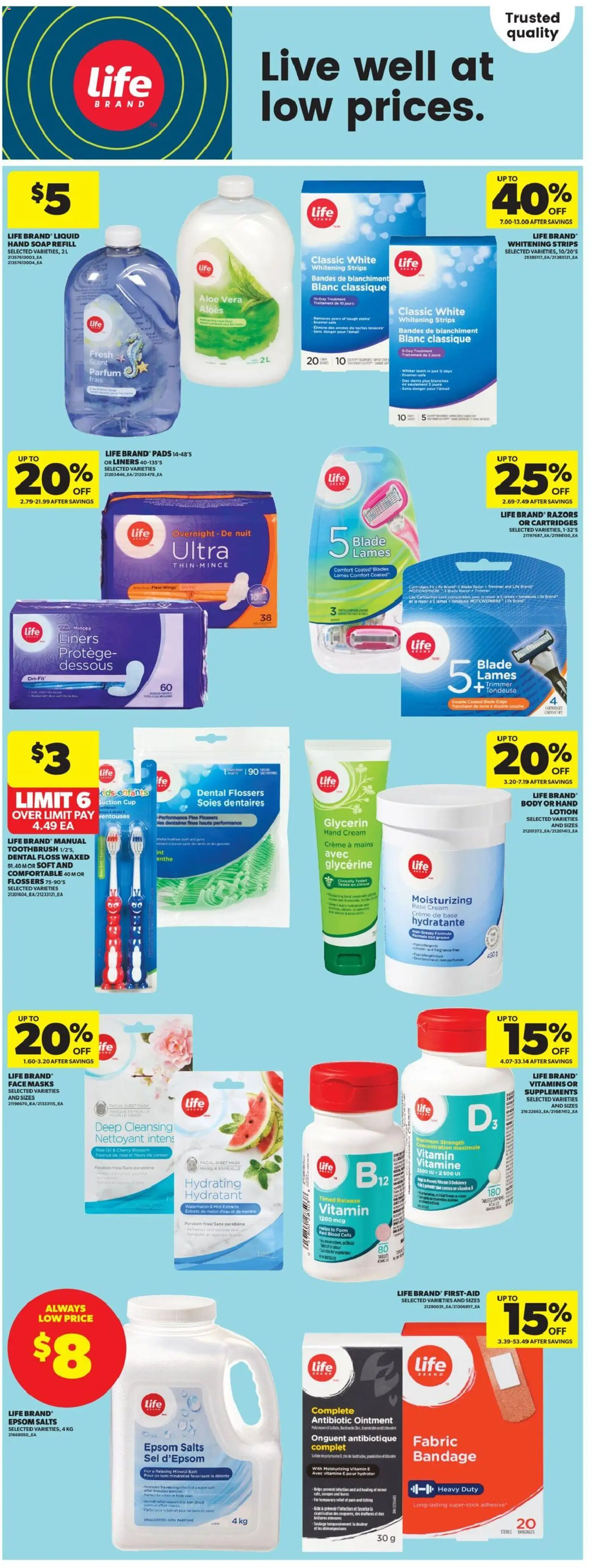 Real Canadian Superstore flyer valid from 15.01.2026 | Page: 18 | Products: Cream, Hand cream, Soap, Oil