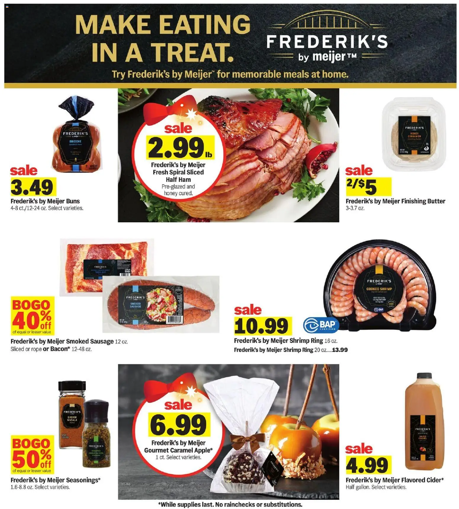 Meijer Weekly Ad - MI - valid from 05.11.2025 | Page: 21 | Products: Ring, Butter, Ham, Sausage