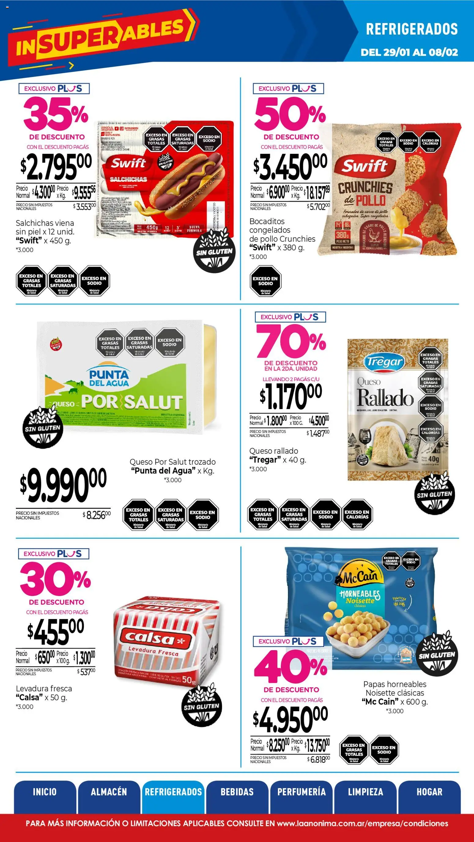 La Anonima - catalogos masivos  │ válido desde el 29.01.2026 | Página: 15 | Productos: Peso, Pollo, Agua, Queso
