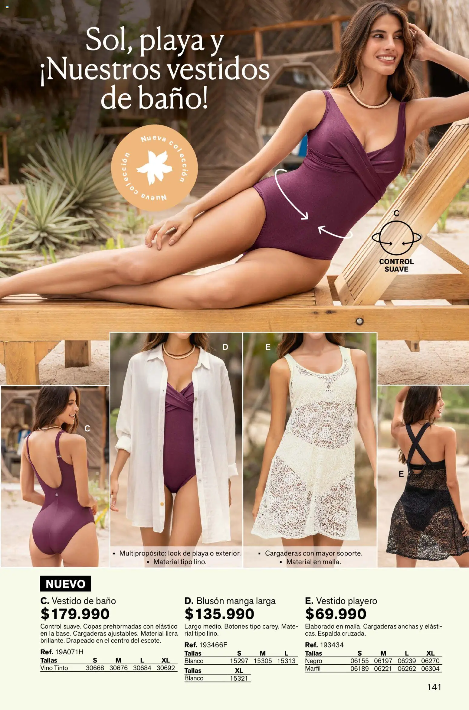 Leonisa revista - valida desde el 13.11.2025 | Página: 141 | Productos: Brazo de reina, Vestido, Vestido de baño, Vino