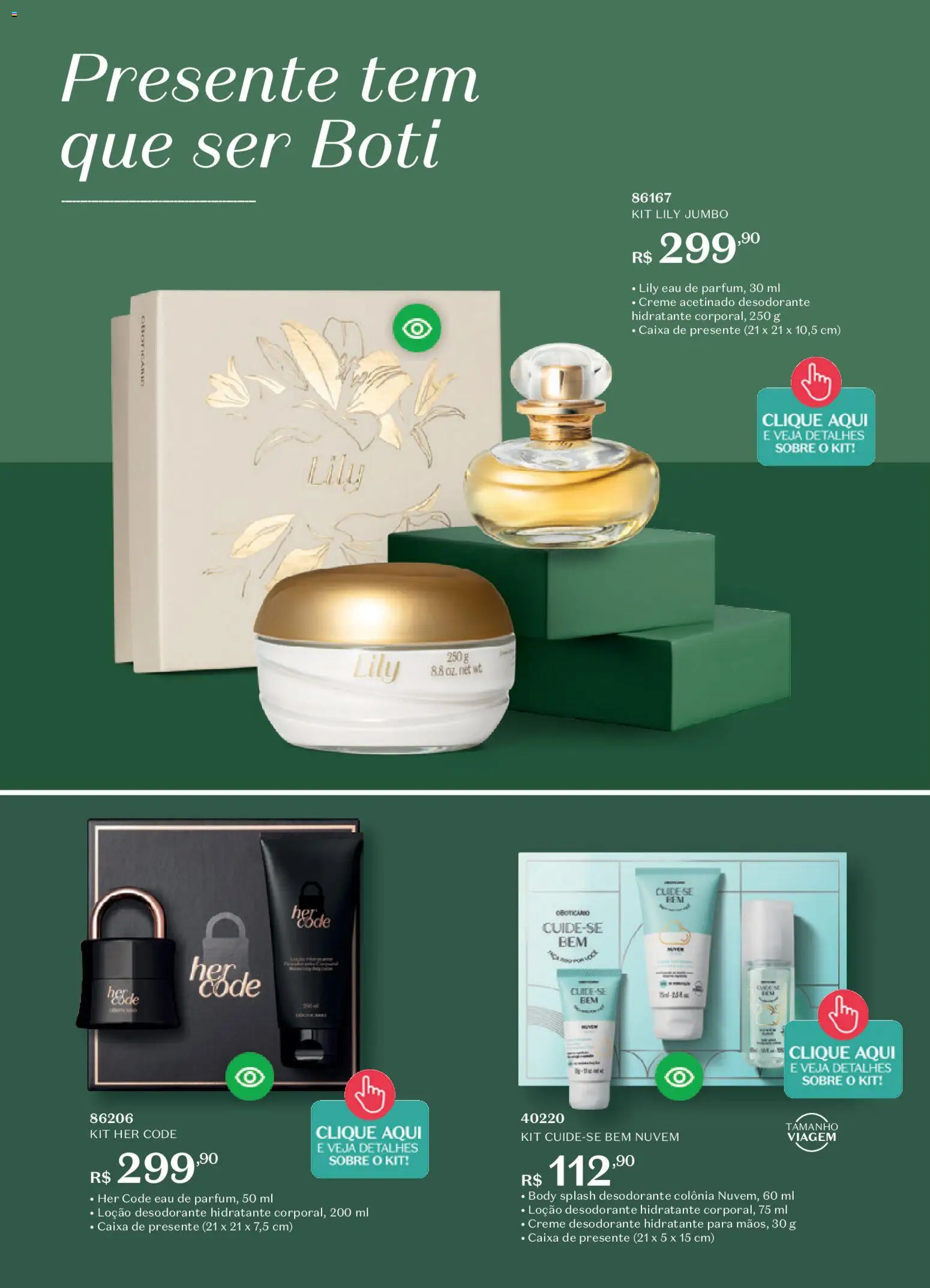 O Boticário Folheto - válido de 19.01.2026 | Página: 188 | Produtos: Desodorante, Caixa, Creme, Body