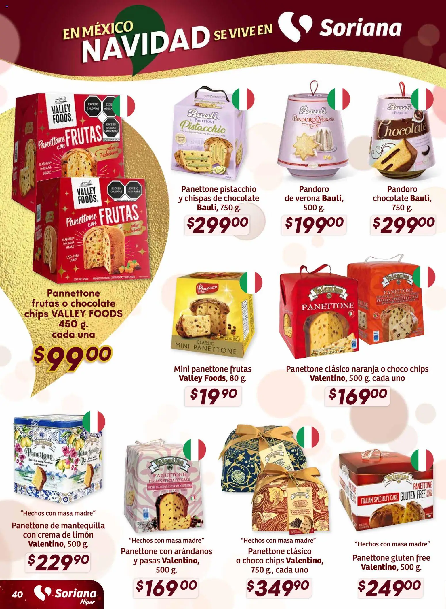 Nuevas ofertas de Soriana válidas en toda la República Mexicana desde el 27.11.2025. ¡Encuentra las mejores ofertas en Soriana - Preciazazaso Híper: Edo Mex, Gro, Hgo, Mor, Pue, Qto, Tlax, Ver! | Página: 39 | Productos: Crema, Limón, Mantequilla, Chocolate
