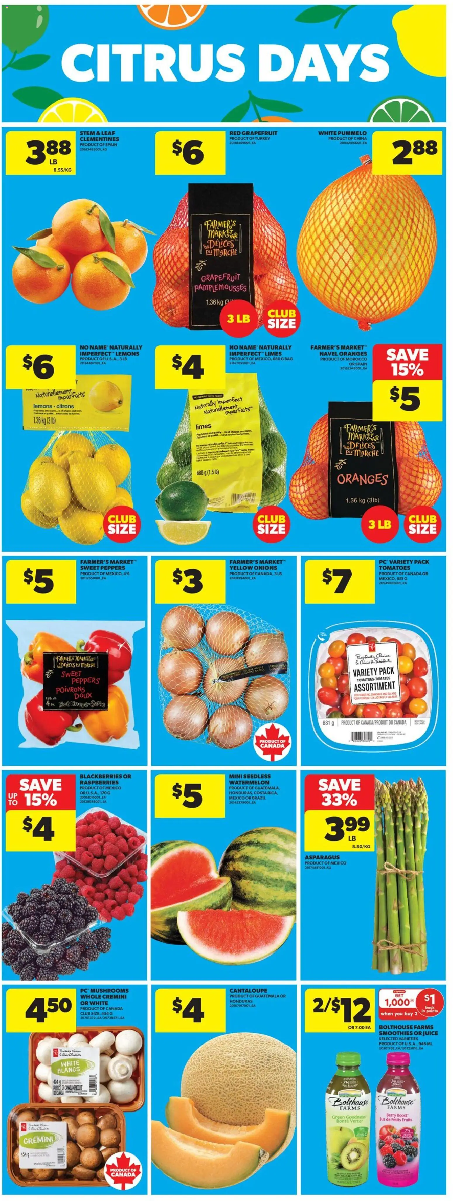 Real Canadian Superstore flyer valid from 19.02.2026 | Page: 17 | Products: PC, Turkey, Bag, Oranges