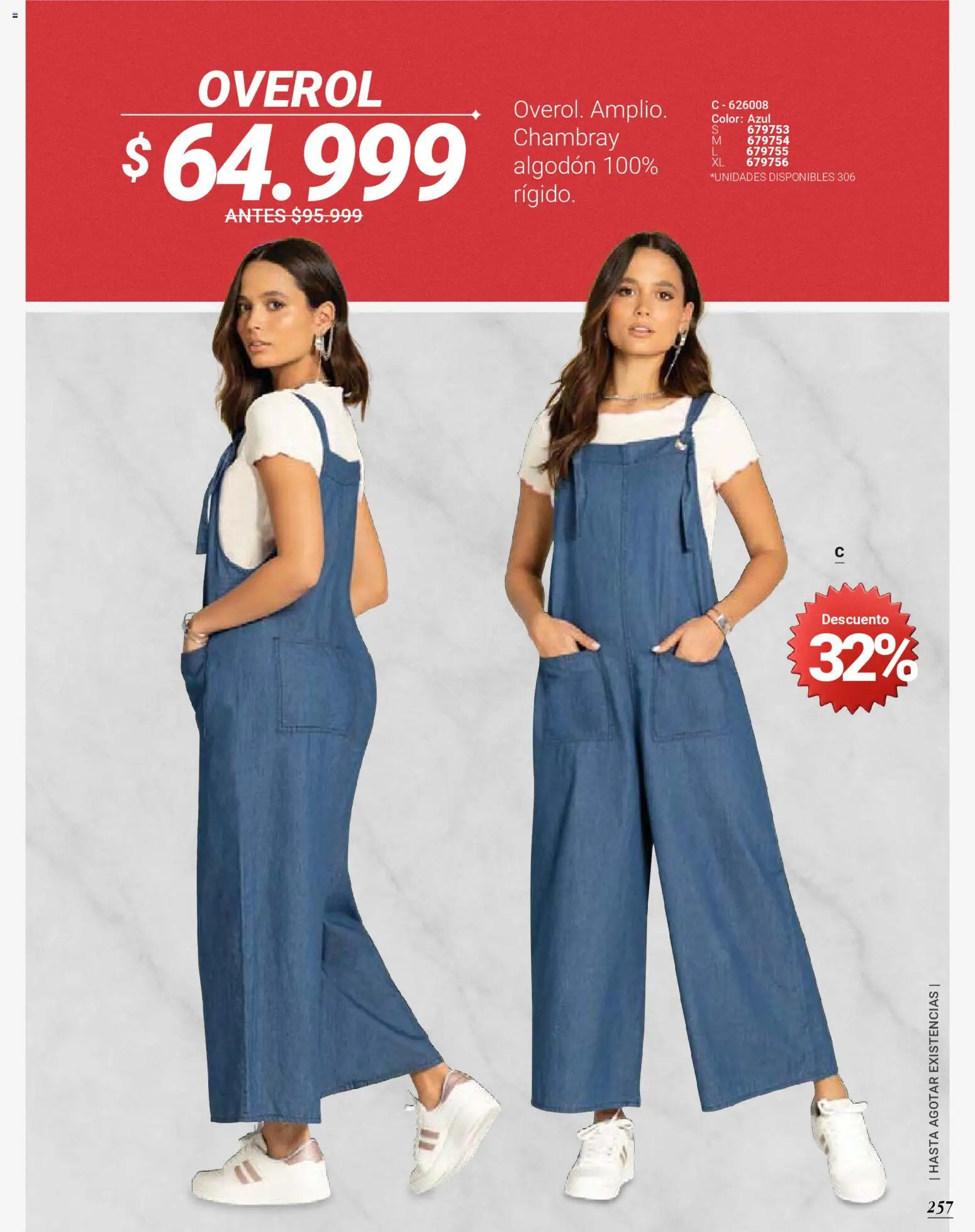 Carmel revista - valida desde el 01.02.2026 | Página: 257 | Productos: Algodón, Overol